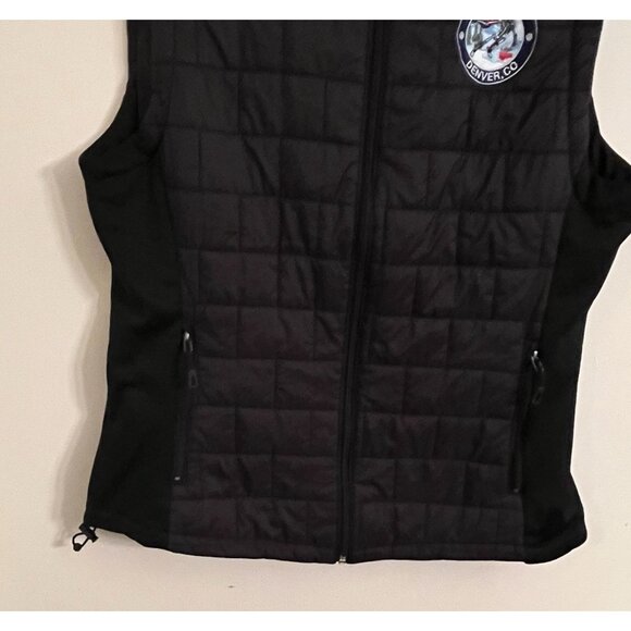Soft 2023 Denver Colorado Patch Burnside Womens Black Winter Vest Large Skiing - Picture 6 of 16